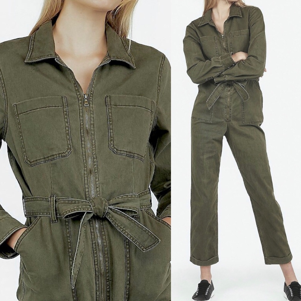(New) Olive Green Jumpsuit
